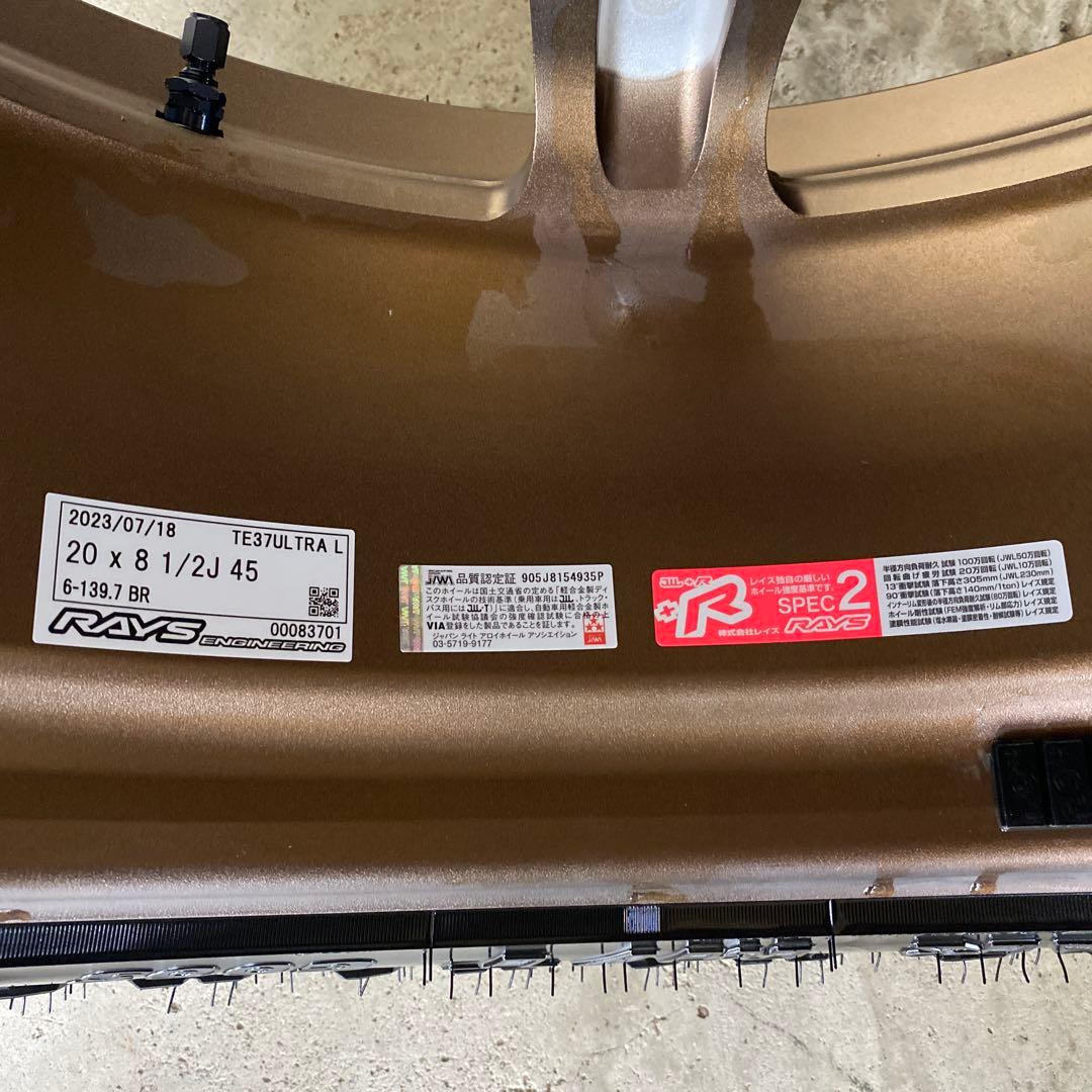 レイズTE3720インチヨコハマジオランダーM/Tタイヤホイールセット　ナット付