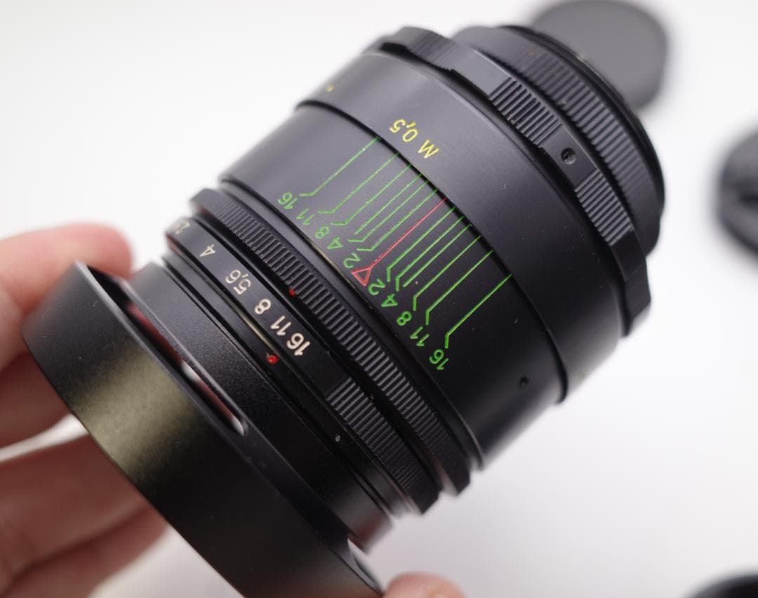 58　分解洗浄済 未使用　ぐるぐるボケレンズ　ヘリオス　44-2　M42