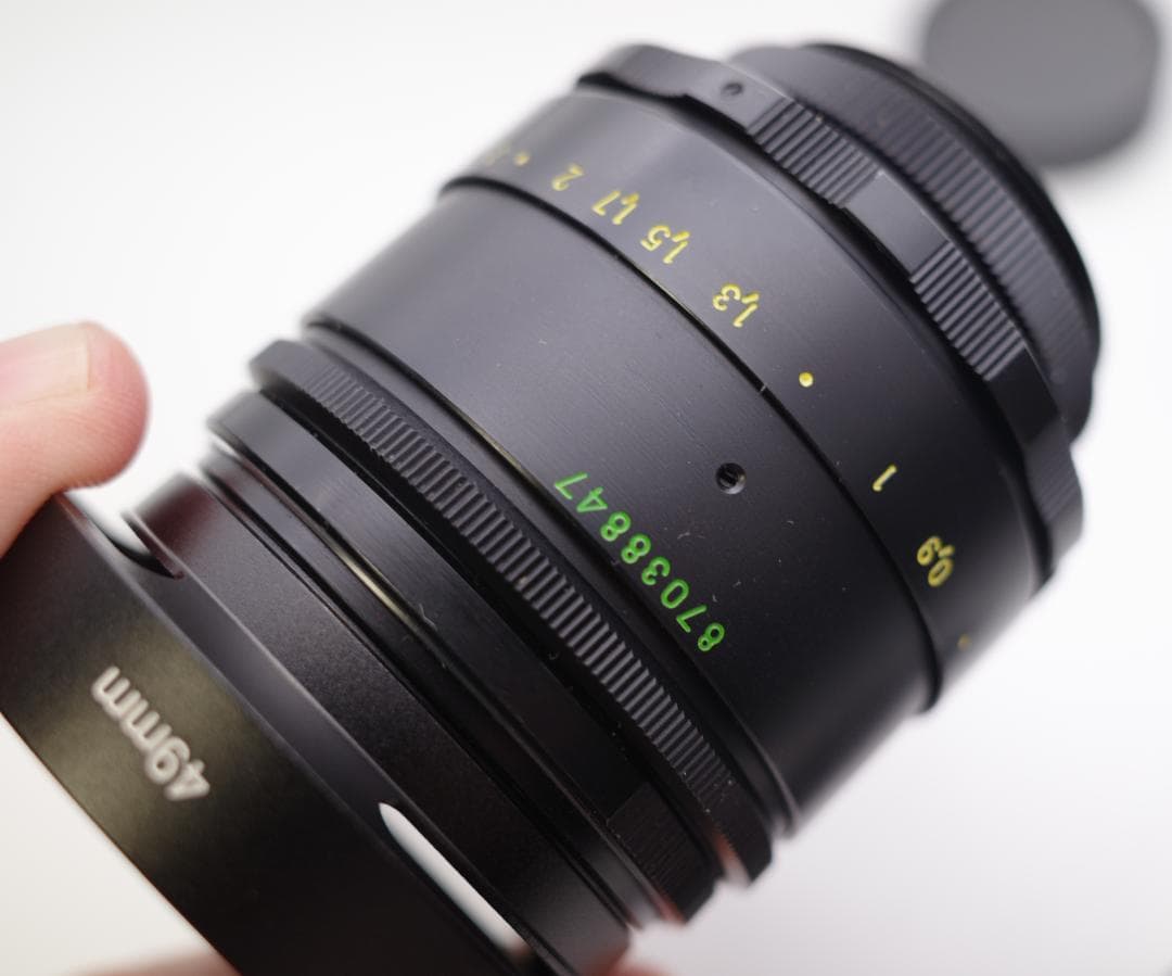 58　分解洗浄済 未使用　ぐるぐるボケレンズ　ヘリオス　44-2　M42