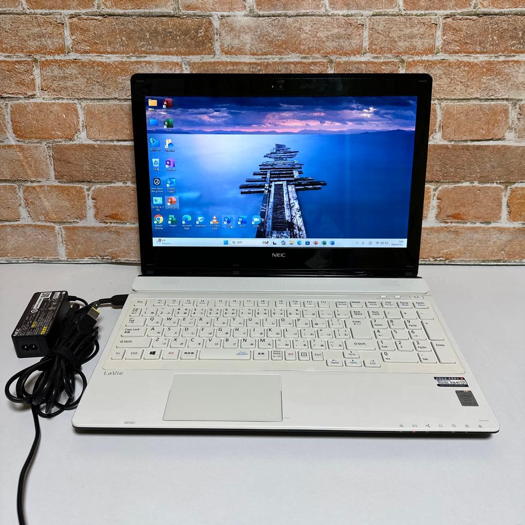 NECノート PC Webカメラ　高速起動SSD Windows11オフィス付き
