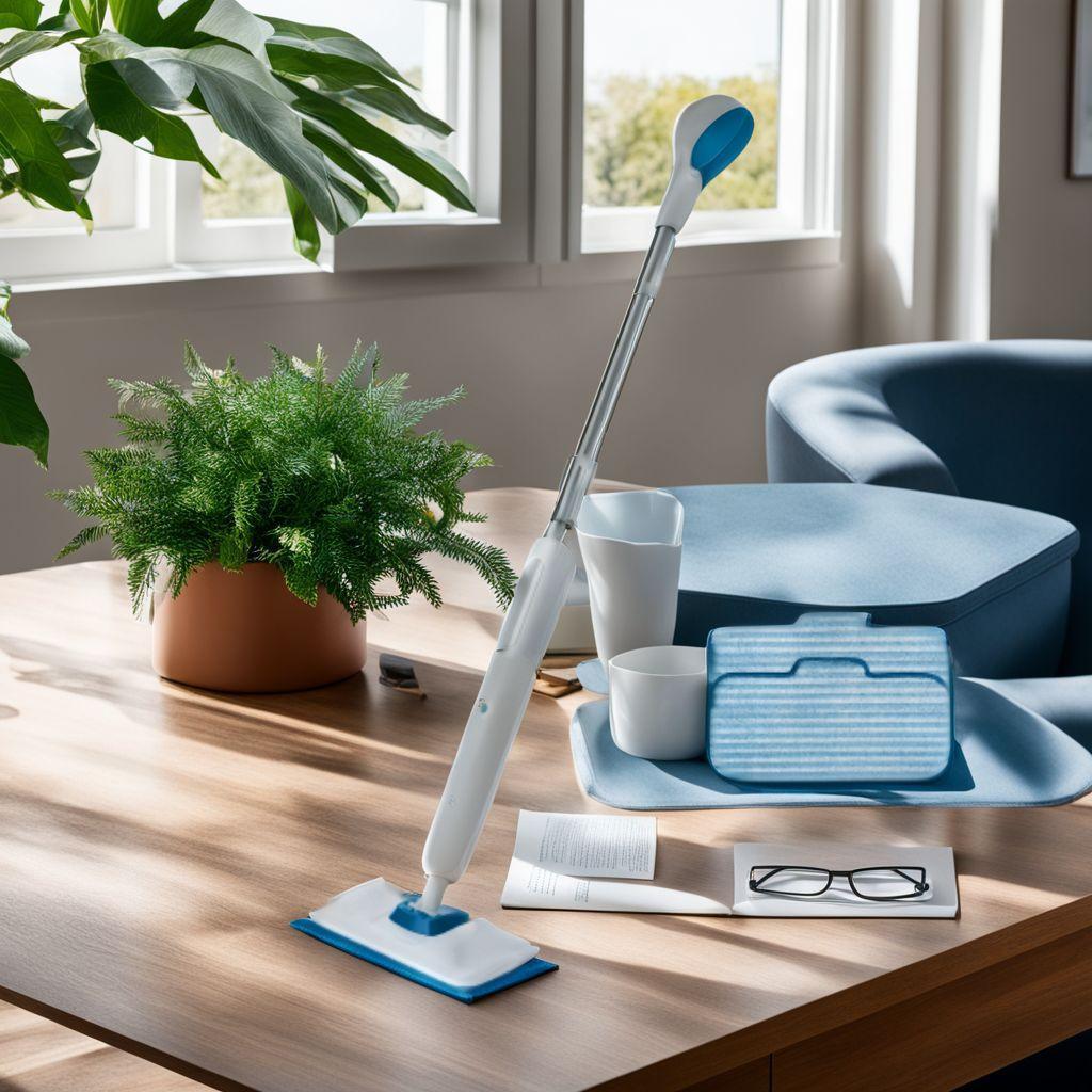 カーベッド スチームクリーナー高温掃除機 450mL水拭きモップ