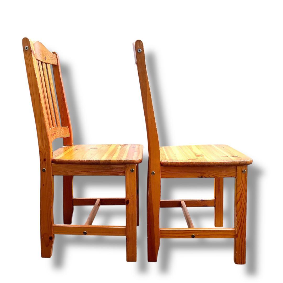 木製 チェア ダイニング椅子 2脚セット ナチュラル 北欧風 インテリア