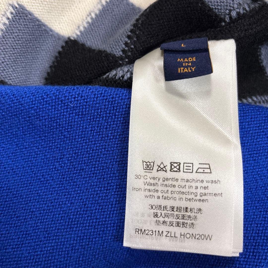 LV チェック柄 クルーネックニット　デパートそごうで購入