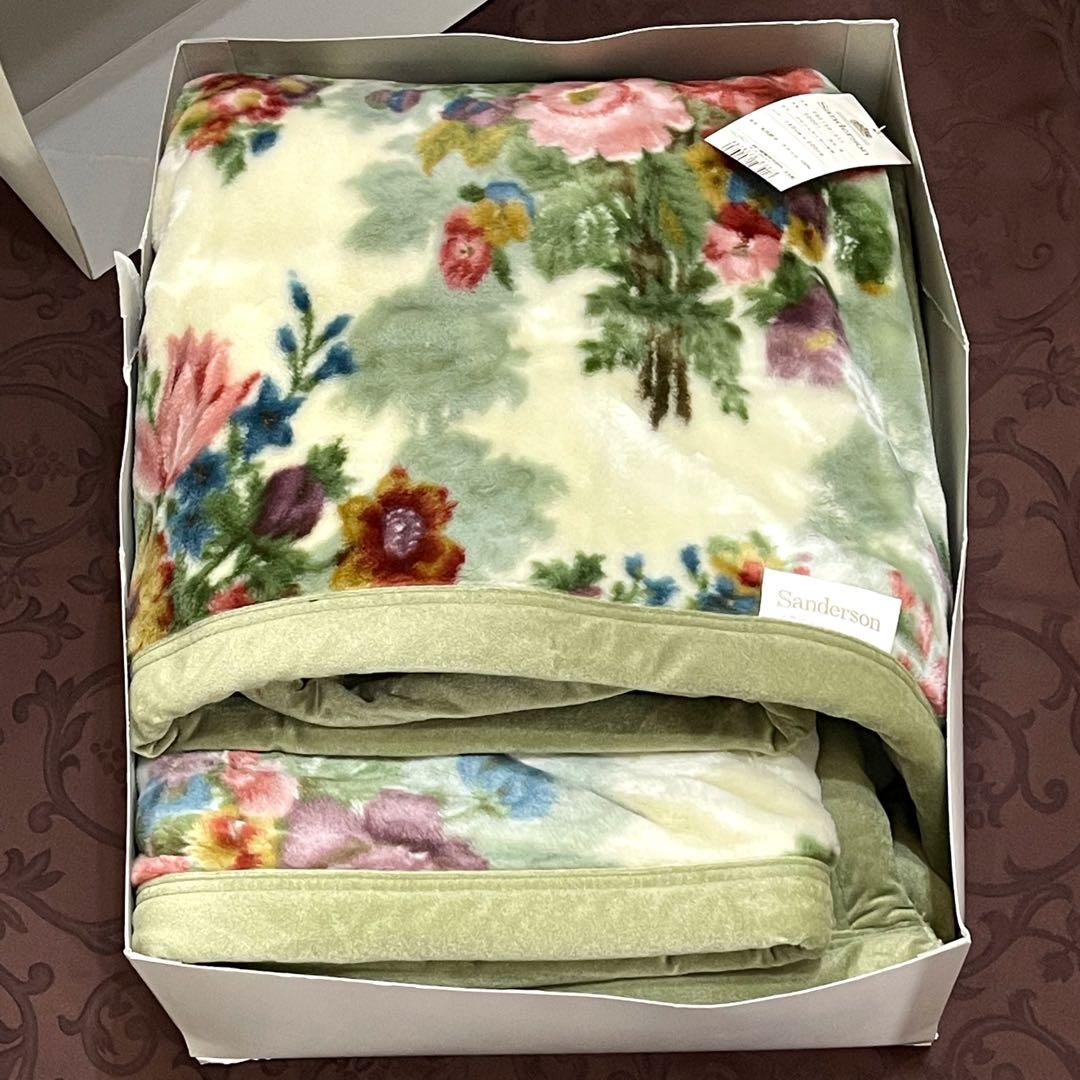 レア【新品】サンダーソン Sanderson アクリルマイヤー毛布 毛布 西川
