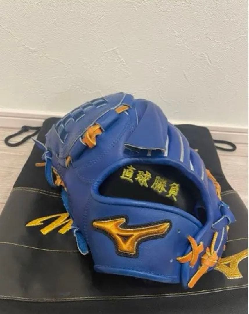 ミズノプロ 軟式野球グローブ 青