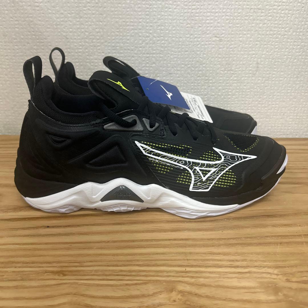 Mizuno バレーボールシューズ ウェーブモーメンタムブラック/ホワイト