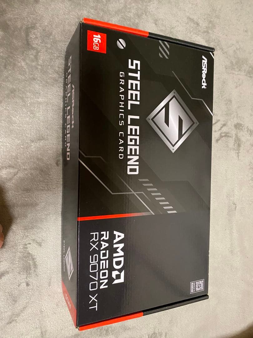 RX9070XT ASRock STEEL LEGEND ブラック