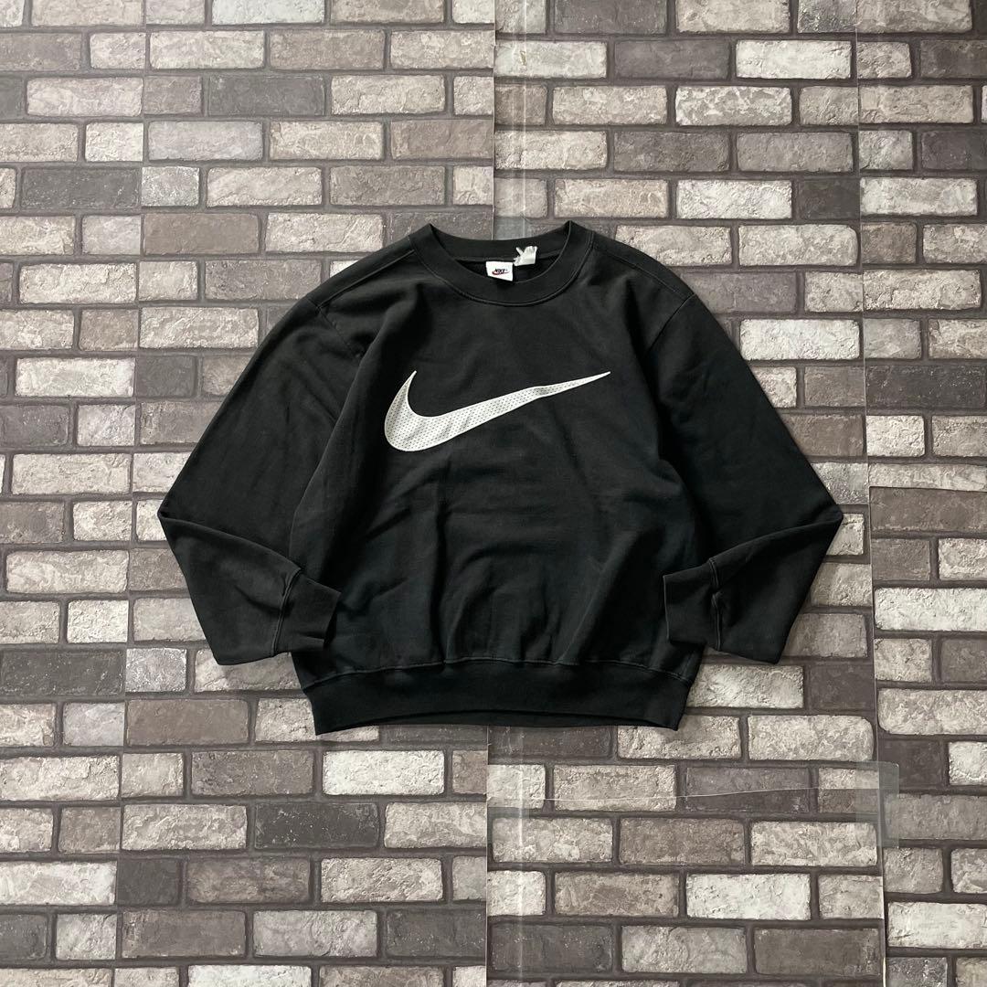 トップス 90's OLD NIKE short sweat shirt Black