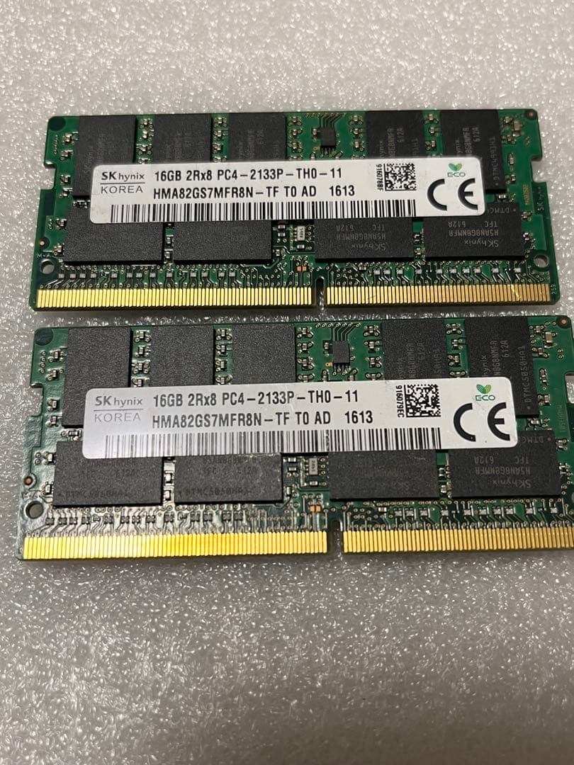 M4SKhynix PC4 16GB2枚 32GB BIOSチェック✅2133P