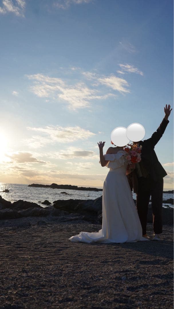 DRESS PRODUCTION オフショルダー Aラインドレス ホワイト