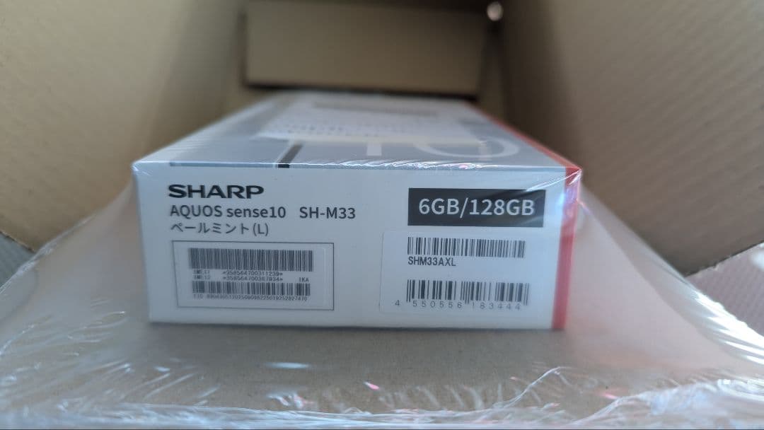 AQUOS sense 10 SH-M33 6GB/128GB ペールミント