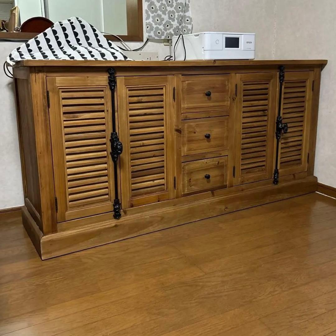 クラッシュゲートルーチェ2 杉古杉サイドボードキャビネットノットアンティークス