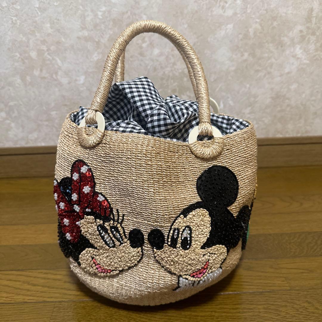 ビームスボーイ　Disneyオールスター　20th別注カゴバッグ　ディズニー