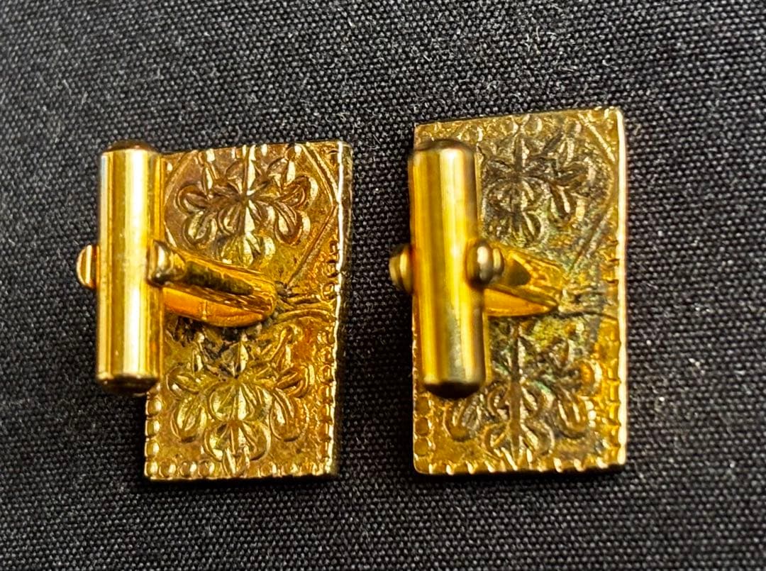 安政二分金のカフスボタン