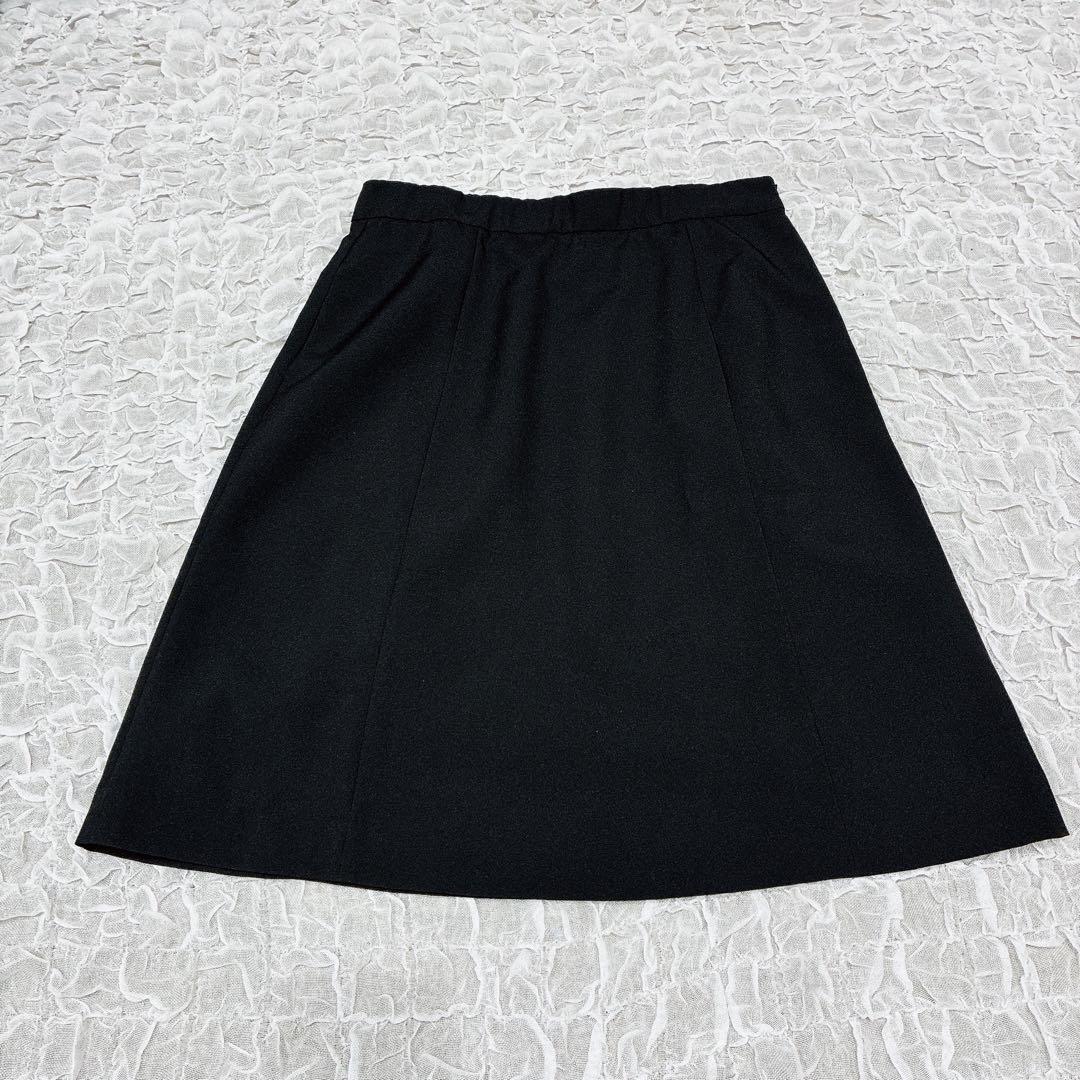 未使用　3L スーツ　黒　ジャケット　スカート　洗える　大きい　通勤　ブラック