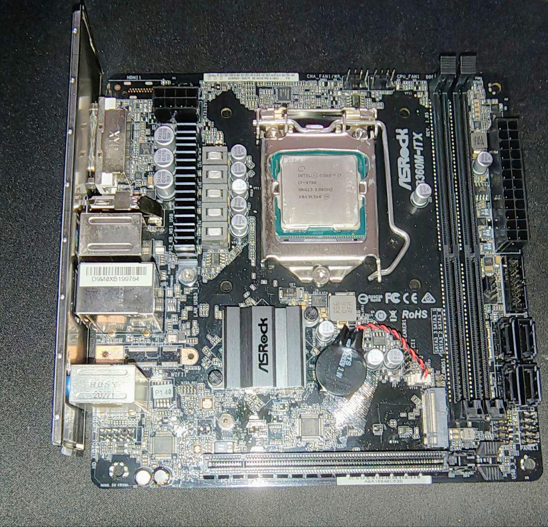 ひ*ん様 S*l様 Core i7-9700 ASRock B360M/ITX