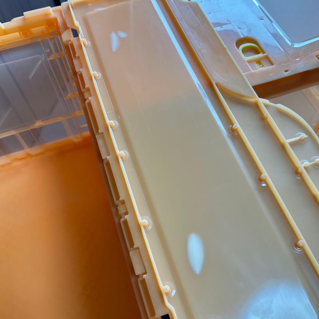 【8個セット①】コンテナ トラスコ中山 スケルコンオリコン 50L オレンジ