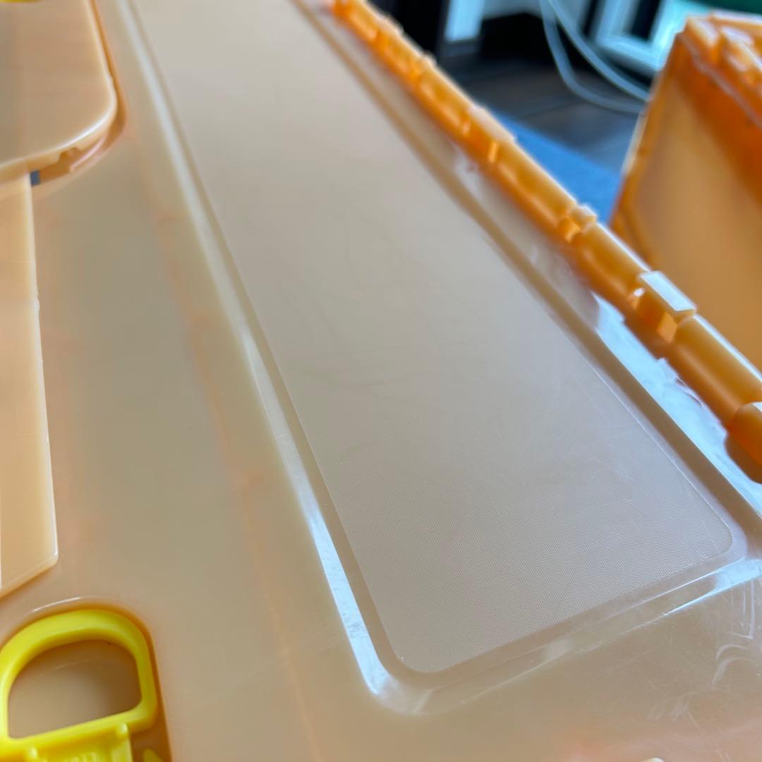 【8個セット①】コンテナ トラスコ中山 スケルコンオリコン 50L オレンジ