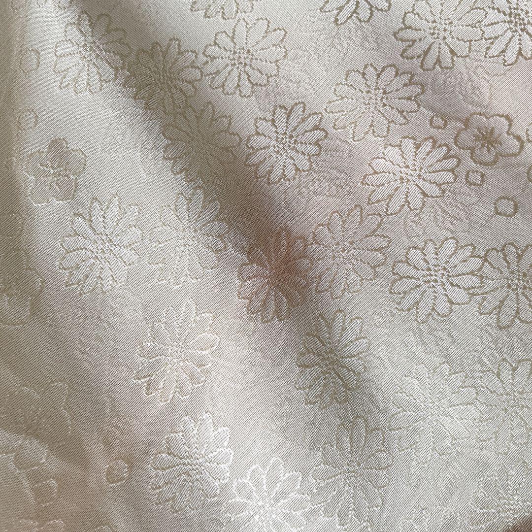 色無地　フルセット　菊　梅　地紋　難あり　練習用　シンプル　礼装　着物　I2