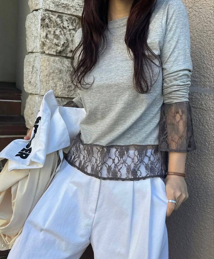 WILLFULLY／ヘムレースシアーカットソー