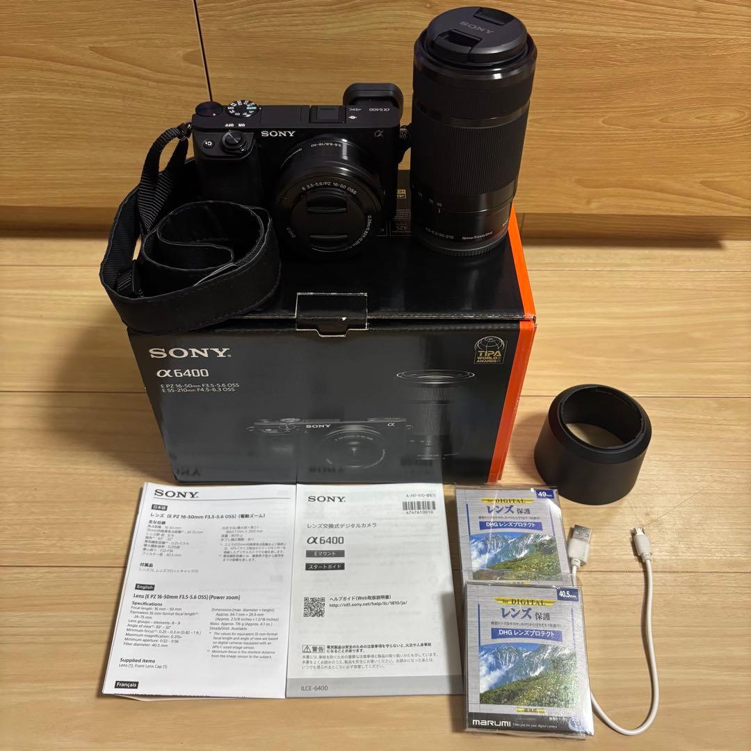 SONY α6400 ダブルキットレンズ　収納ケース付き