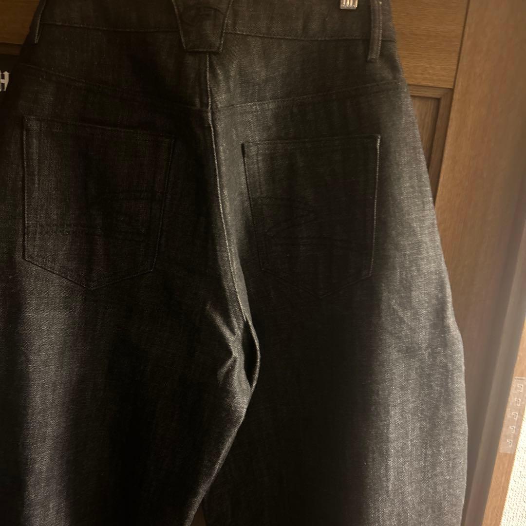 PEOPLESENSE ダークデニム ボタンフライパンツ