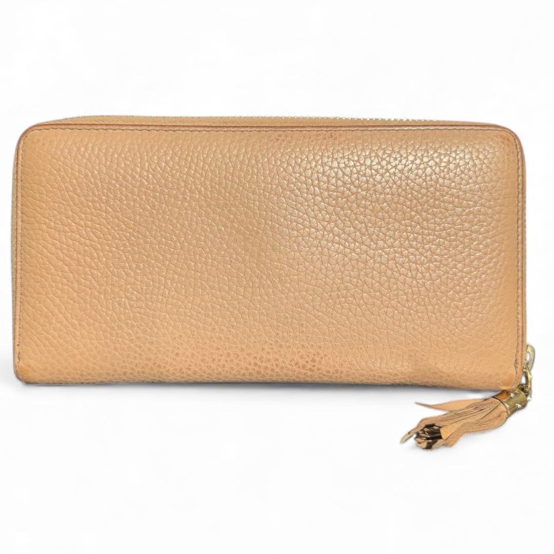 GUCCI グッチ ラウンドファスナー 長財布 ソーホー レザー　SOHO