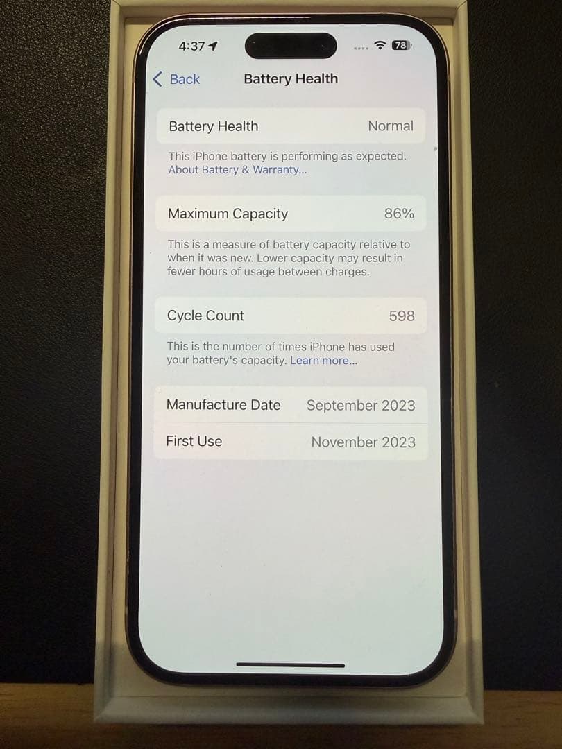 iPhone15 128GB ピンク 米国版 無音シャッター