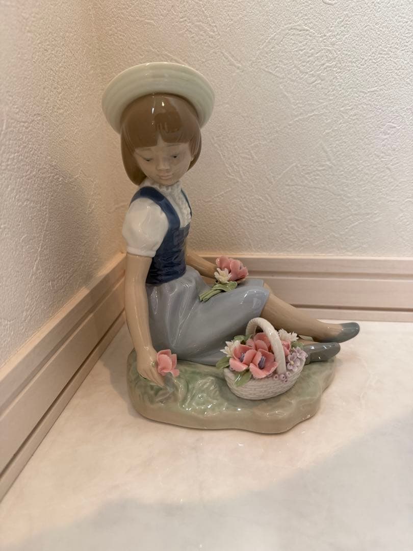 少女像 陶器製 置物 LLADRO リアドロ