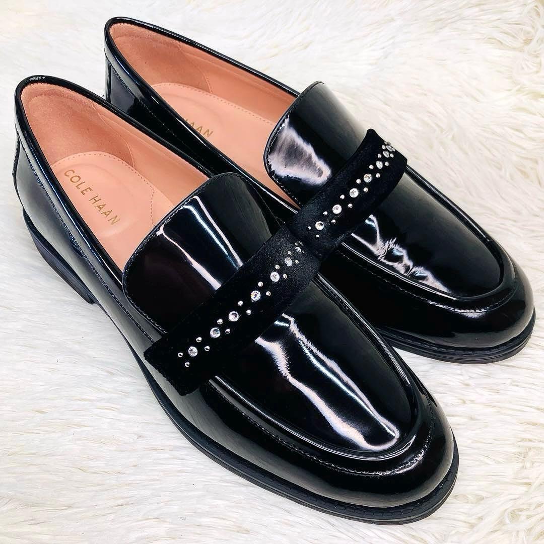 【極美品】COLE HAAN 7.5Bコールハーンスタッシ エンブリッシュド