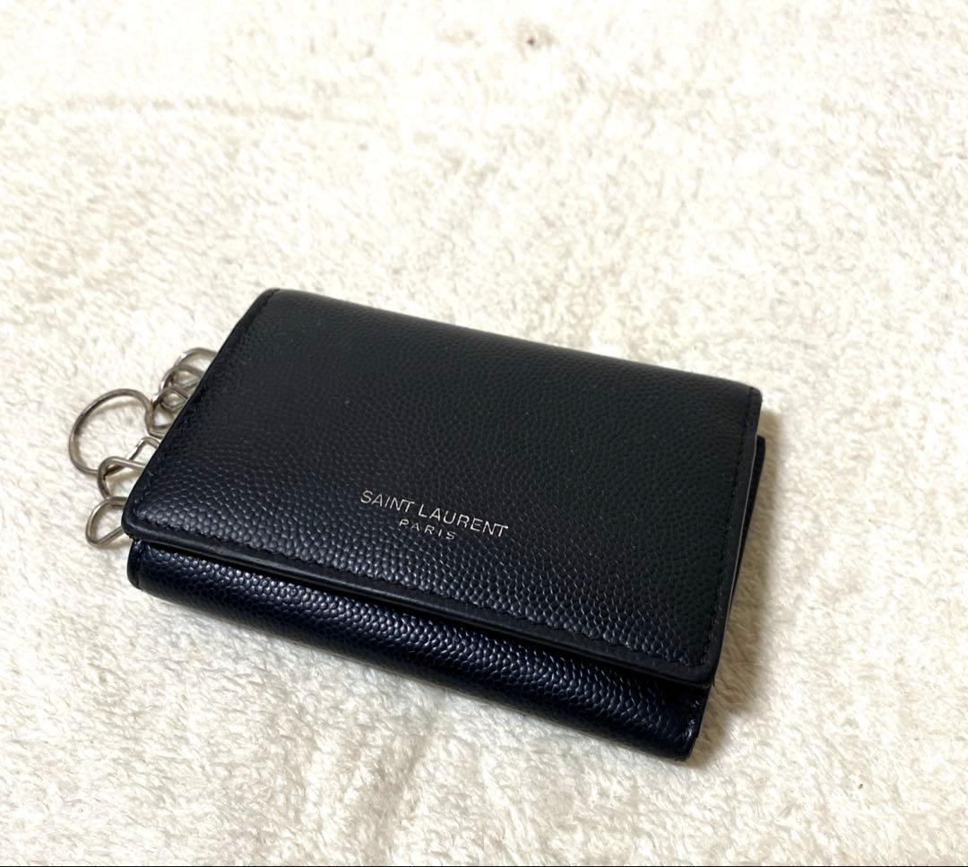 ✨希少✨Saint Laurent 6連キーケース 黒 レザー 485634