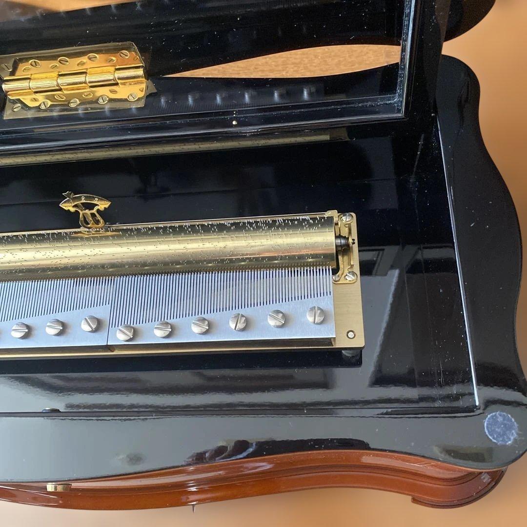 リュージュオルゴール　カノン　144弁　ホワイトローズ　スイス製　廃盤品　希少