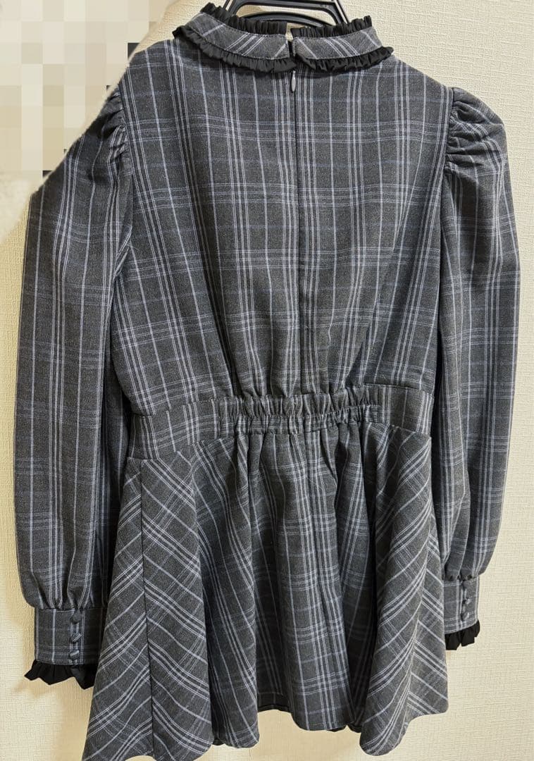 pium ピウム クロスチョーカードーリーセットアップ ブラックチェック