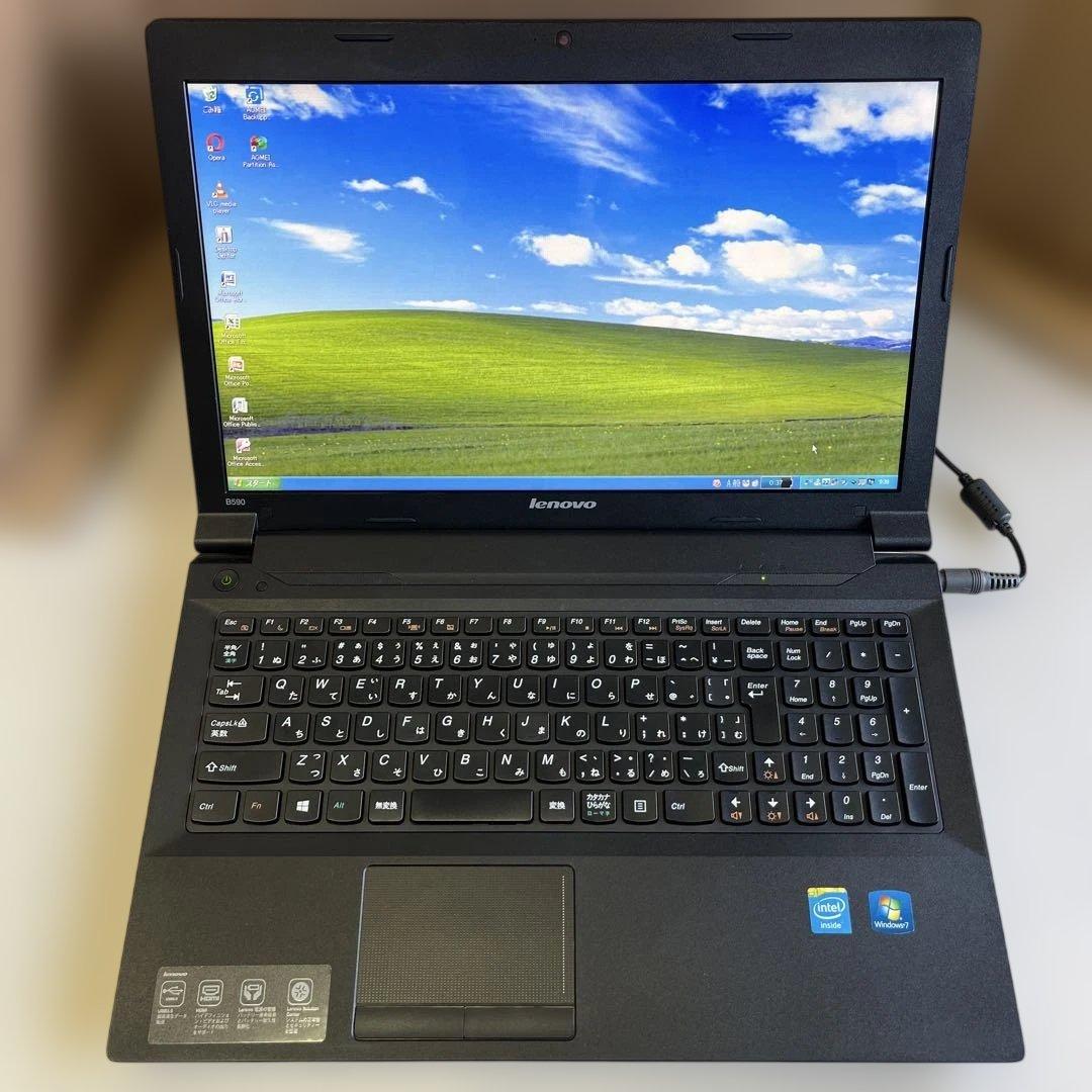 ☆格安美品☆WindowsXP☆レノボ15.6インチ大画面PC☆長時間バッテリー