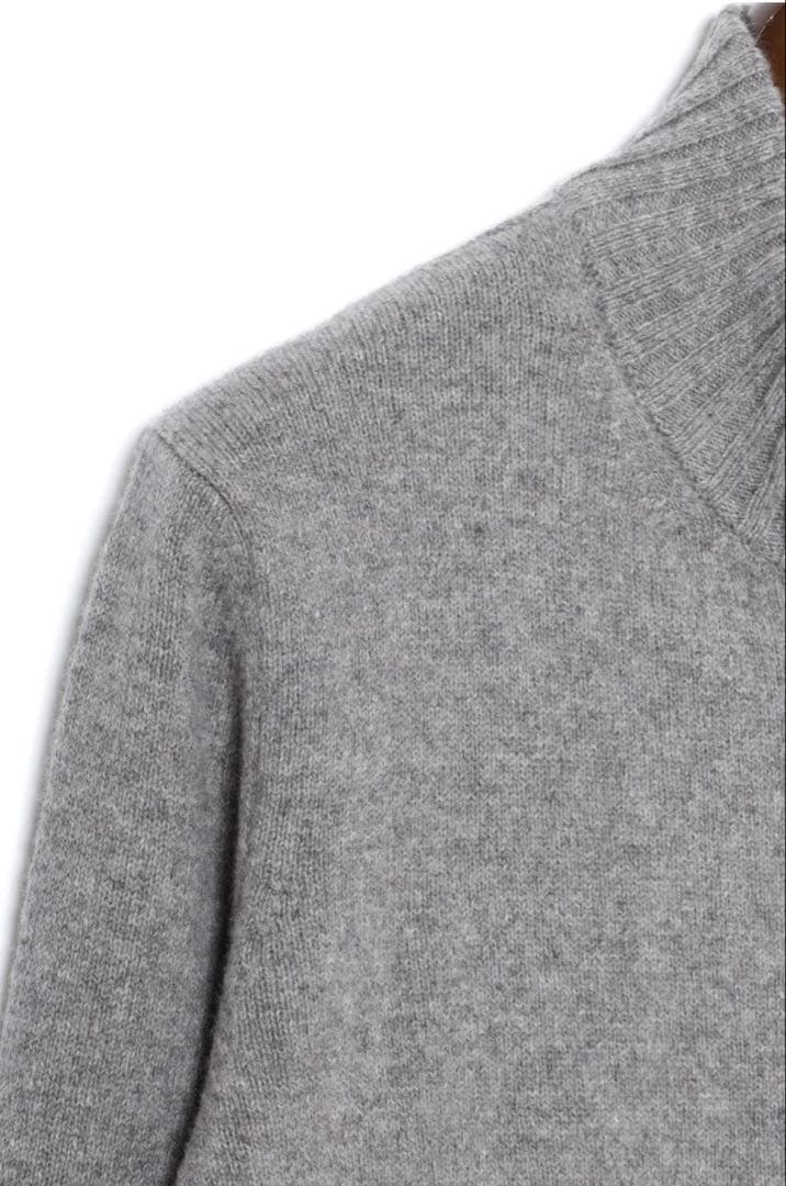 フィリッポ デ ローレンティス　7G カシミヤ混ウール フルジップニット