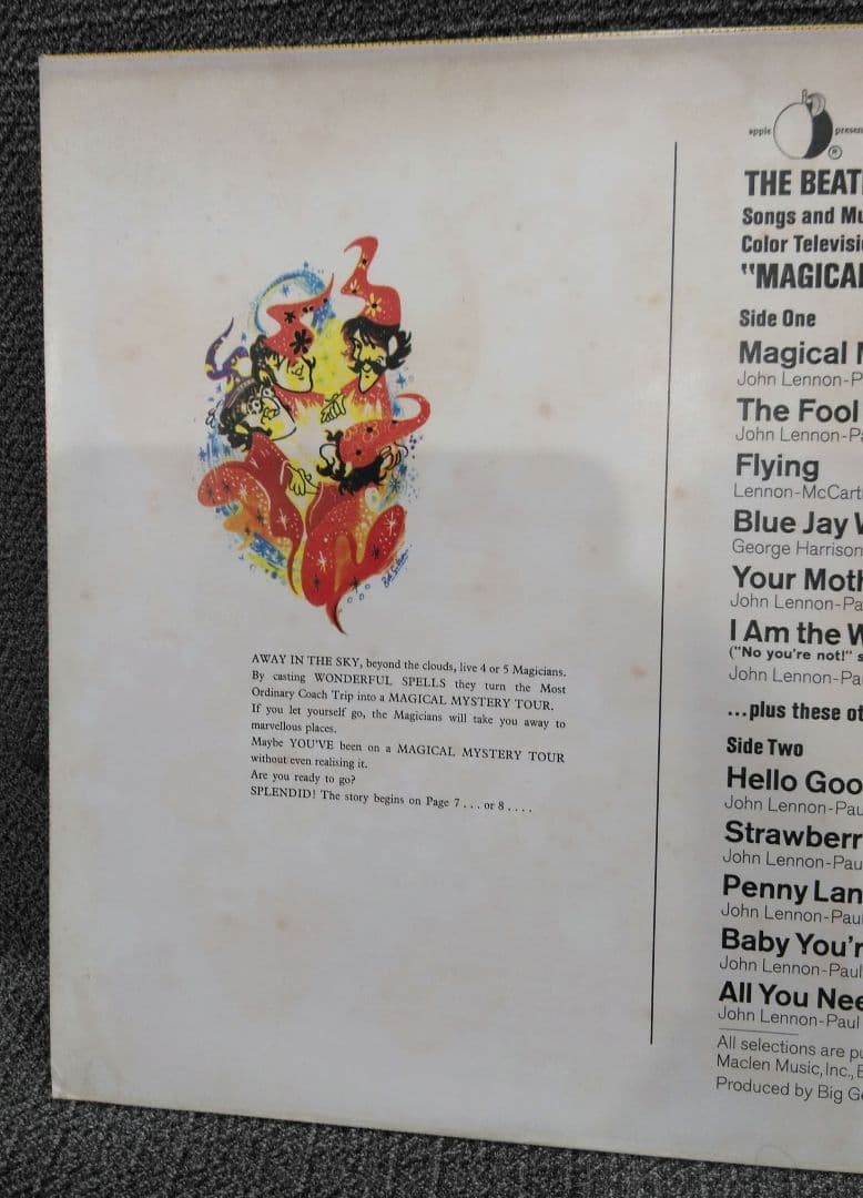 ビートルズ　レコード　赤盤　マジカルミステリーツアー　OP-9728　odeon
