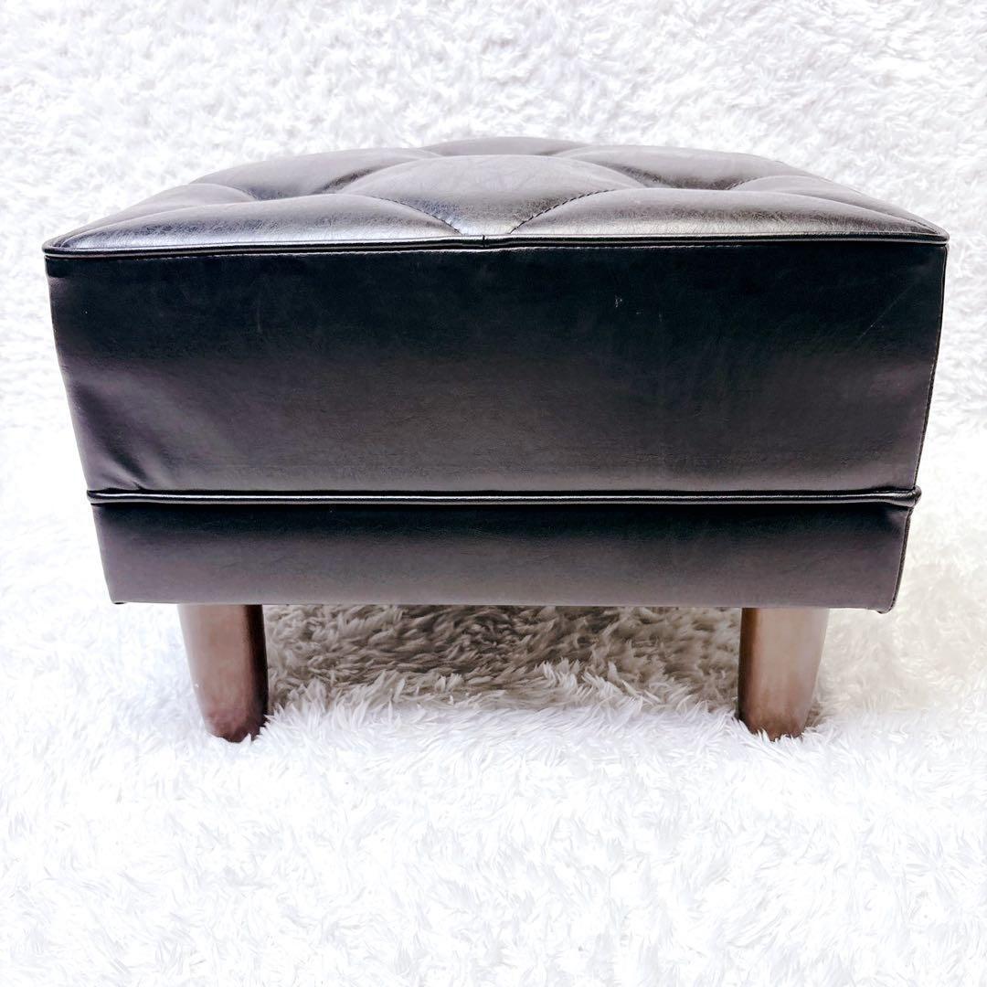 カリモク60 Kチェア オットマン スタンダード ブラック モダンスツール