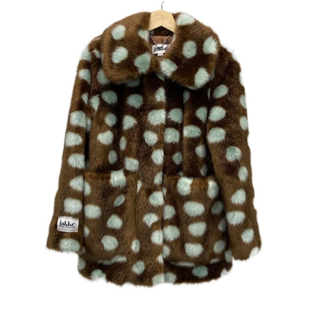 jakke ドット エコファーコート UK10