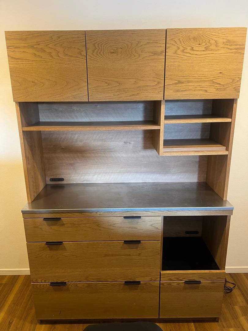 お値下げ【送料込み】unico ADDAY アディ キッチンボード 食器棚