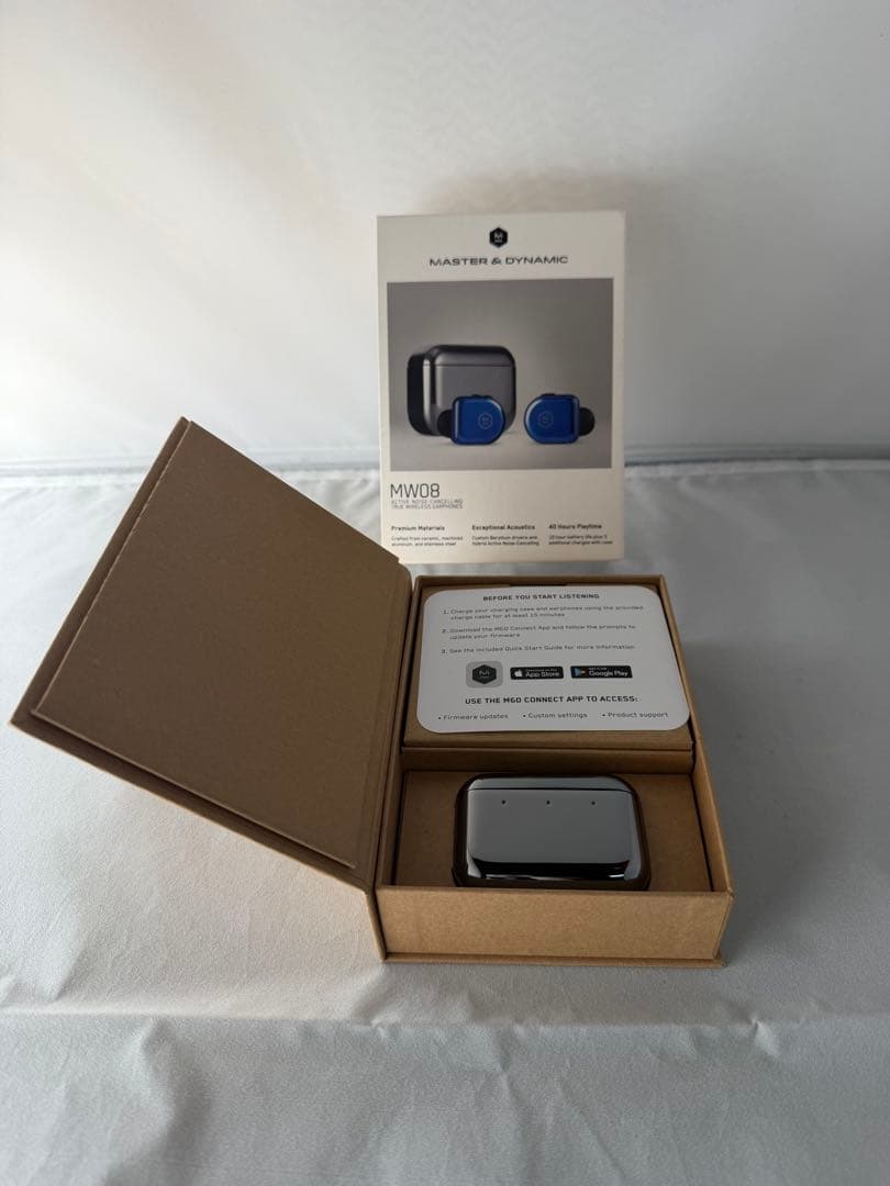 Master & Dynamic MW08 ワイヤレスイヤホン 青
