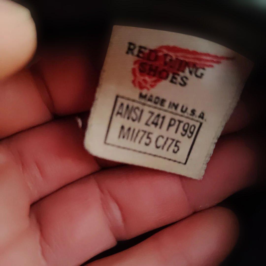 Red Wing Shoes ブラック ワークブーツ M11/75 C/75