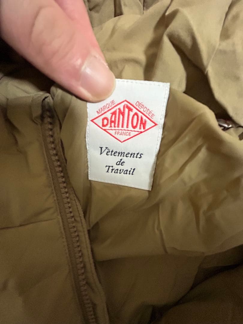 【値下げ明日まで】DANTON ダウンジャケット Mサイズ ベージュ