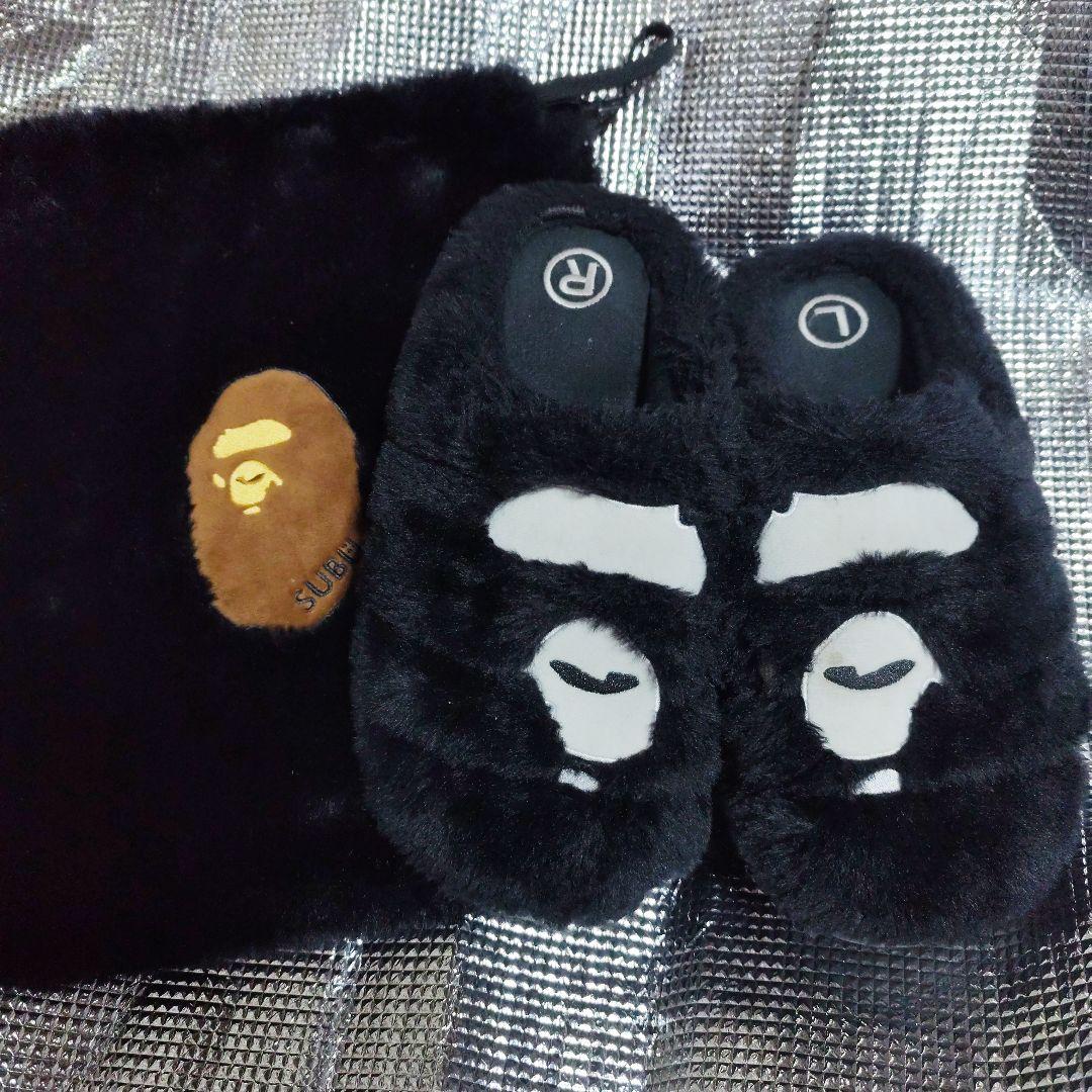 BAPE x SUBU APE HEAD PUFFER SANDALS　L