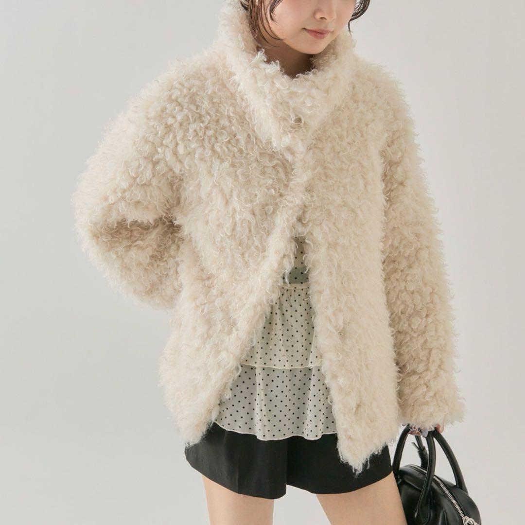 mystic フェイクファーコート プードル　サイズ1