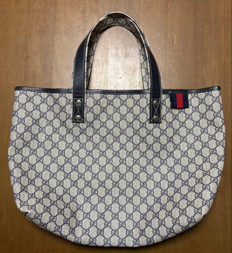 グッチ トートバッグ レディースGUCCI スプリーム 211134 ネイビー