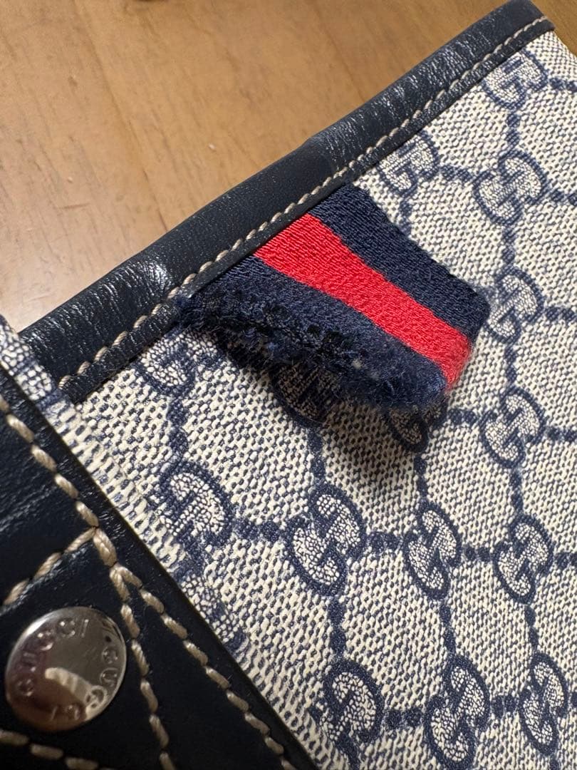 グッチ トートバッグ レディースGUCCI スプリーム 211134 ネイビー