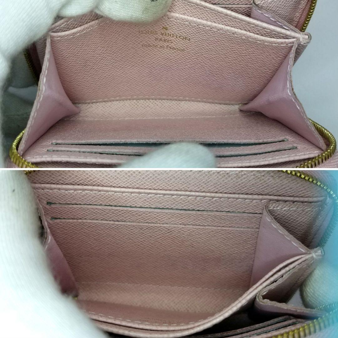 専用ルイヴィトン ダミエ アズール ジッピーパース ケース 小銭入 ピンク