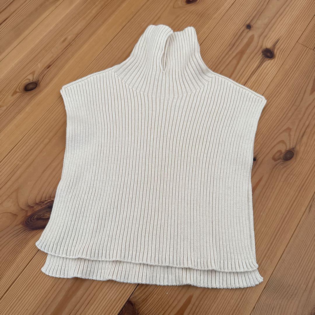 PRISTINE プリスティン カシミヤ混ニットカウル オーガニックコットン 綿