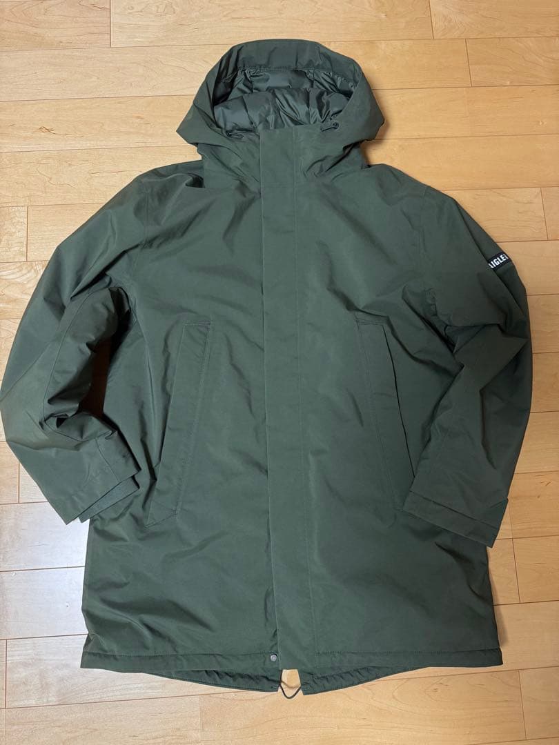 エーグルゴアテックスダウンXLカーキ新品同様！現行モデルをお買い得に！