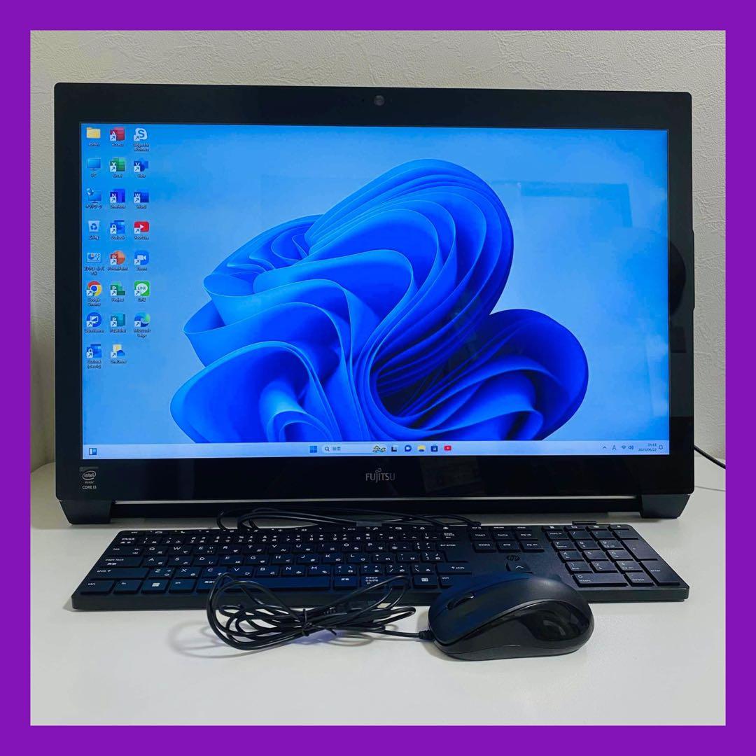 Y674 FujitsuデスクトップSSDサクサク動くWindows11オフィス